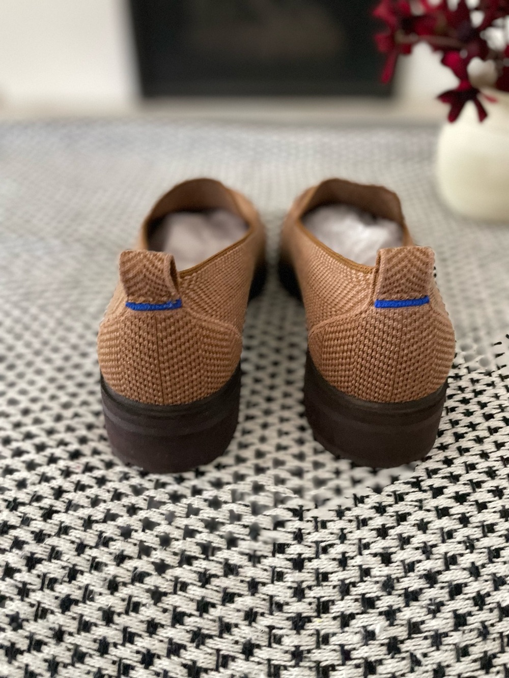 Rothy’s the lug loafer merino wool herringbone teak size 11 chunky brown tan - Picture 5 of 9